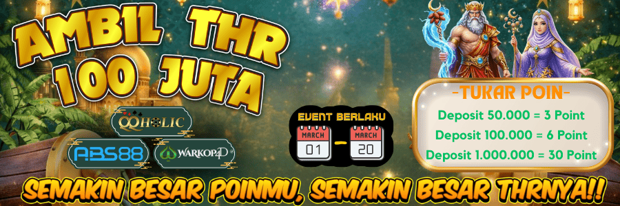 ????AMBIL “GAJI” FEBRUARI 50 JUTA!???? Bareng QQHOLIC x WARKOP4D x ABS88