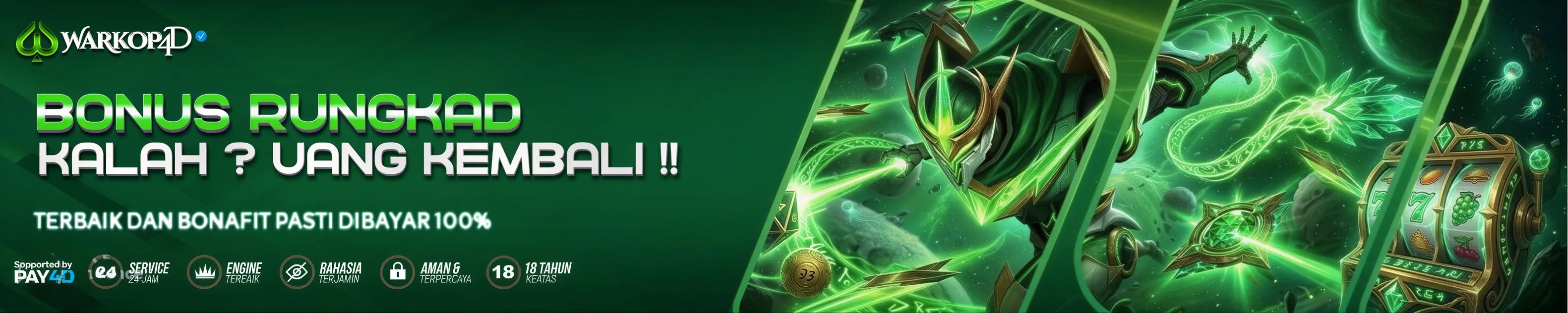  BONUS NEW MEMBER 50% ALL GAME SLOT - WARKOP4D