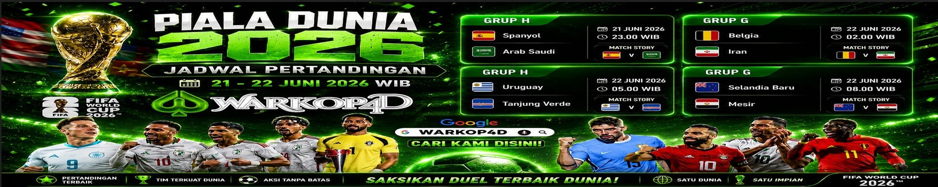 JADWAL PERTANDINGAN PIALA DUNIA 2026